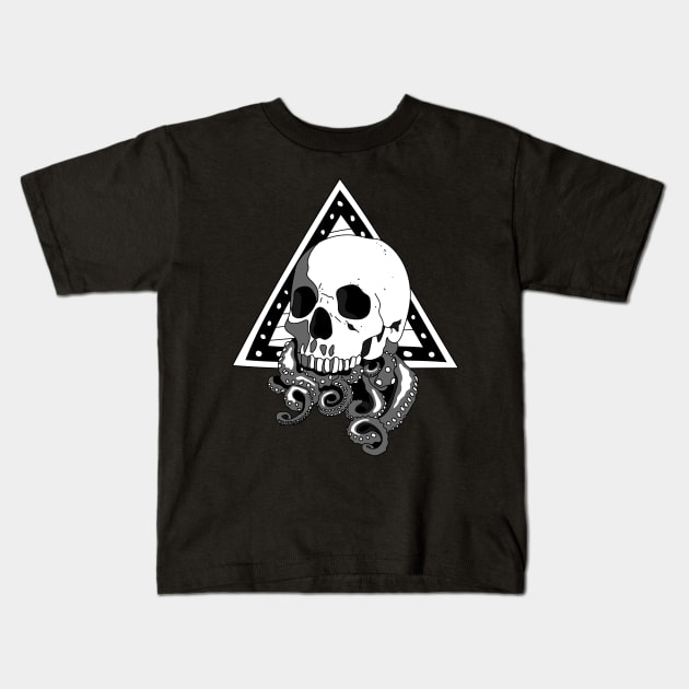 Skultopus Kids T-Shirt by Starquake